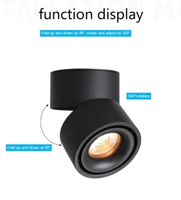 فشار بالا سدیم LED مشبک نور افکن 7 Ｗ سقف قابل تنظیم